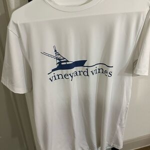 Men’s Vineyard Vines White Performance Short Sleeve Tee Size S